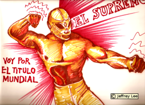 Marker--- from a Mexican wrestling magazine